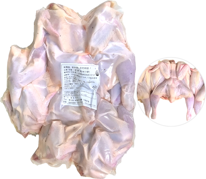 옛날통닭 / 백세미 80호 / 국내산 염지닭 순한맛 / 업소용 HACCP, 800g, 10개