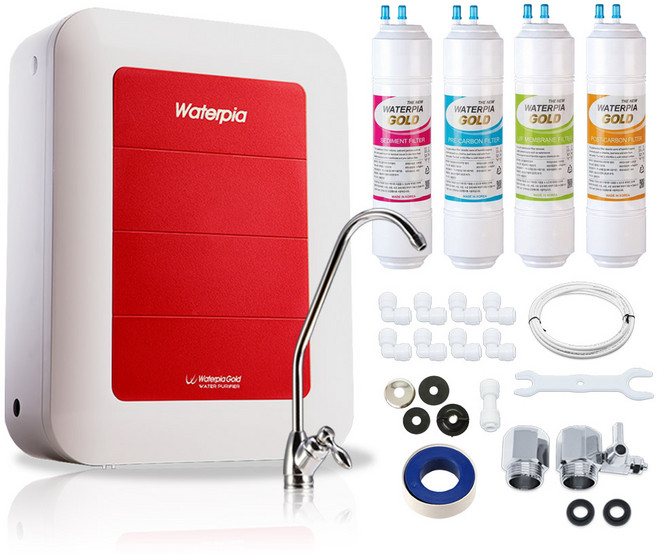 원봉 워터피아 언더싱크정수기 WPU-3201 [골드필터], 01_아답타 중형_기본세트_골드필터