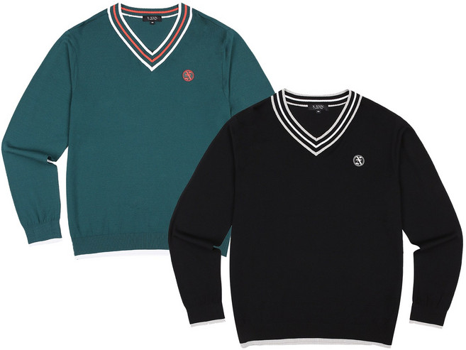 [JDX] [JDX] 남성 티핑 브이넥 풀오버(X4SPV1351) 2종 택1