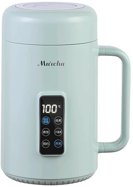 쿠쿠스토어 전기 주전자 스튜 냄비 슬로우 쿠커 휴대 요리 밥솥 죽 수프 여행 가열 컵 1000ml 220V, 04 유럽 ​​연합, 02 green, 02 110V voltage