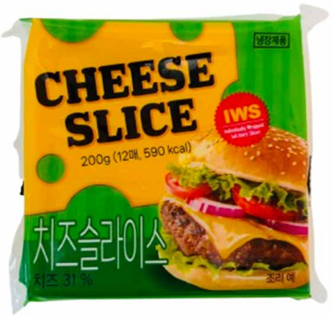 [코다노 호크랜드]슬라이스 체다치즈, 5개, 200g