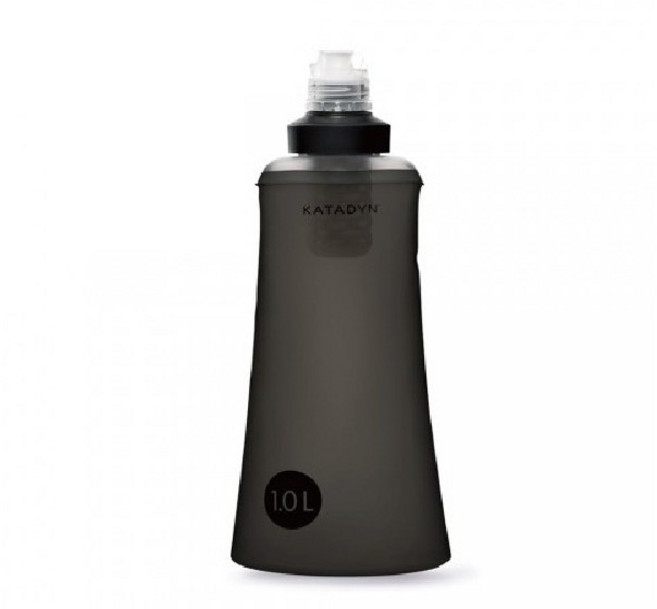 KATADYN BeFree Tactical 個人隨身濾水器 1.0L 軍版水袋 輕量便攜 軍規耐用, 1個, 黑