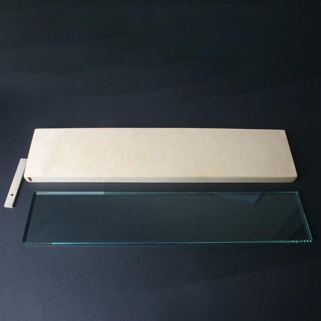 [목선인] 유리정반 100X500X10 포켓형 평면 연마 숫돌 평탄화 면잡이 현무암 대체품, 1개