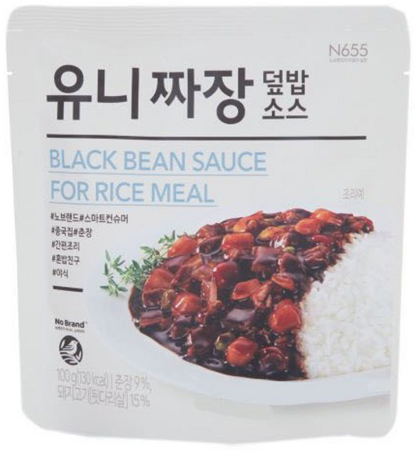 노브랜드 유니짜장 덮밥소스 100g x 2개