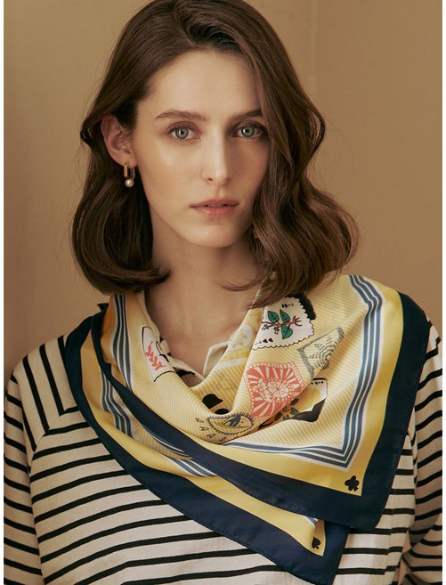 [마쟈] 플레잉 카드 스퀘어 프레임 빅 스카프