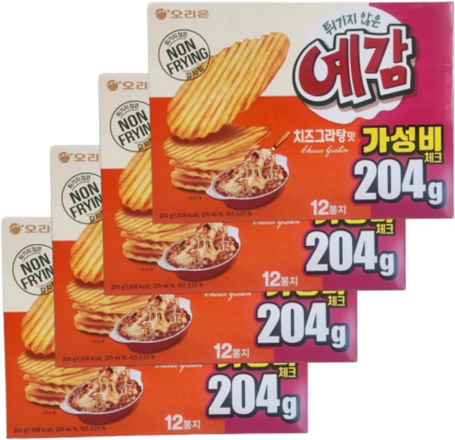 예감 치즈그라탕, 204g, 4개