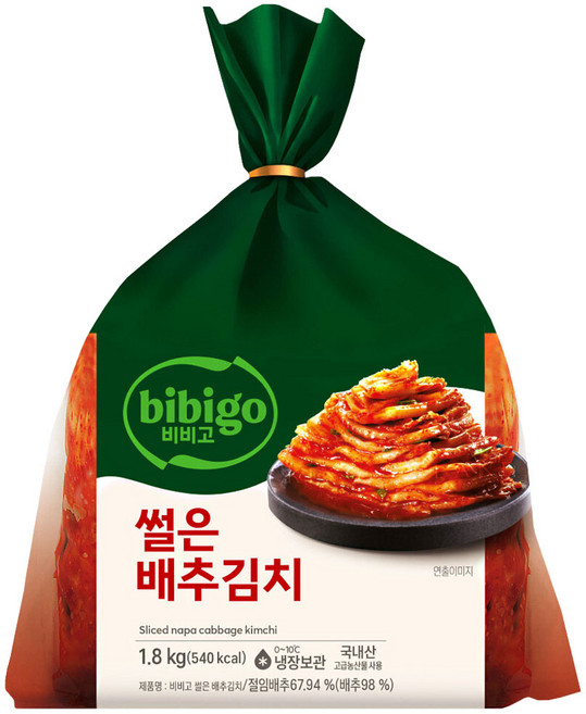 비비고 썰은 배추김치, 1.8kg, 3개