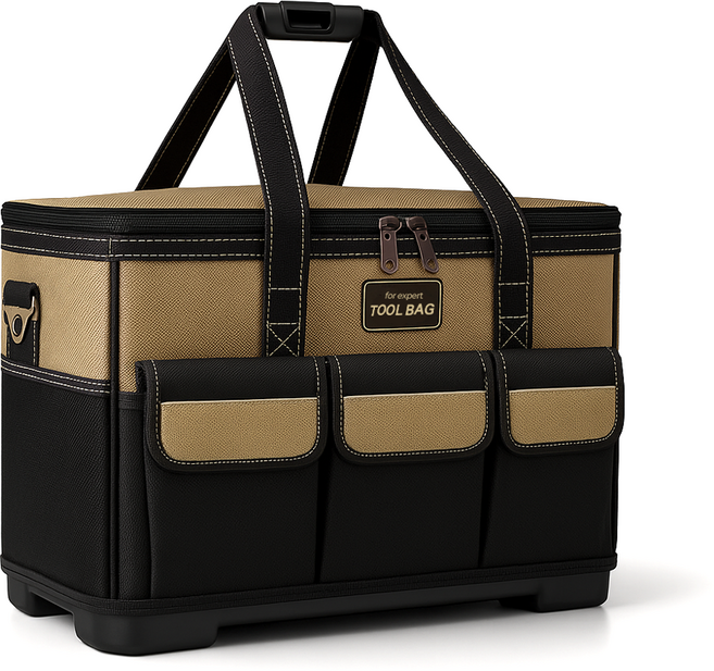 핫쏘잇 헤비듀티 방수 공구가방 프리미엄 툴백, 1개