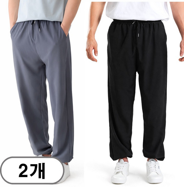 1+1 차쿠 남성 여름 바지 조거팬츠 여름 쿨바지 트레이닝팬츠