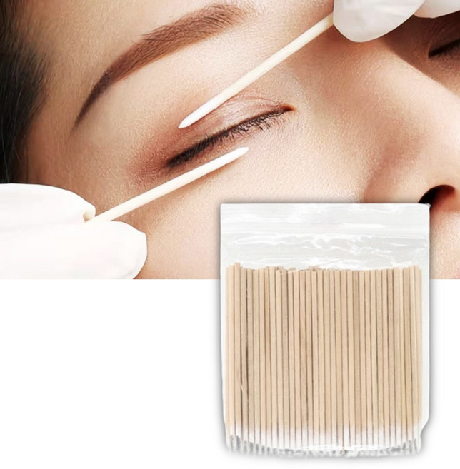 마이봄샘 청소 짜기 막힘 눈꺼풀세정 눈기름샘청소 면봉 100개입, 1개