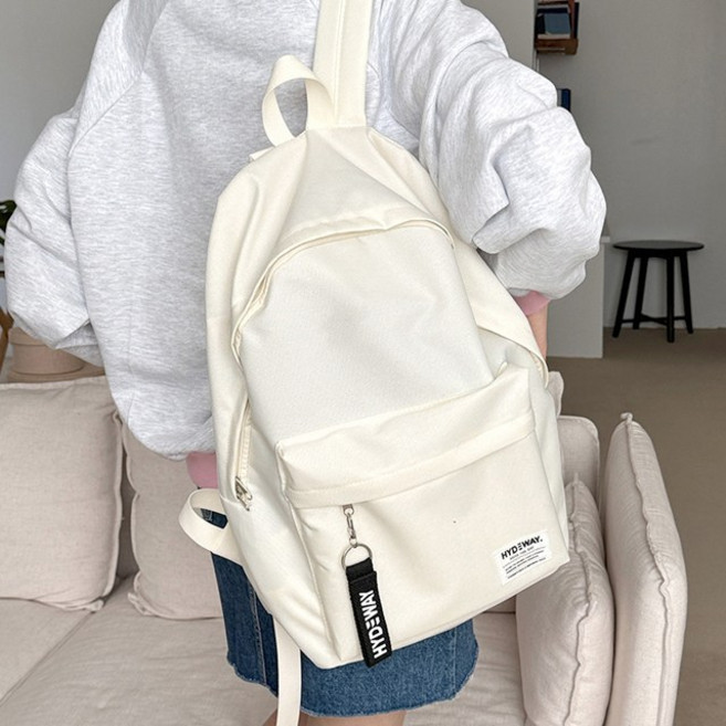 심플 학생가방 가벼운 데일리 캐주얼 책가방 틴버백팩