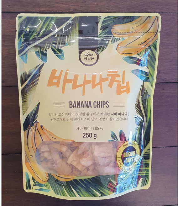 담과연 사바 바나나칩 250g, 1개