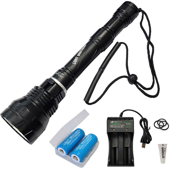 BENONE 베논 NEW XHP70 LED 수중 손전등 해루질 낚시 야외 랜턴 잠수 방수, NEW XHP70 수중손전등 구성1세트, 1개