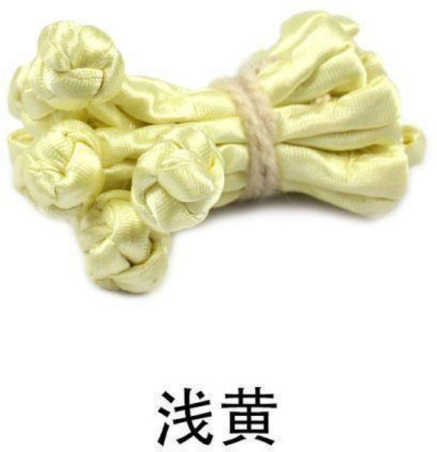 傳統服飾盤扣 釦子, 淺黃