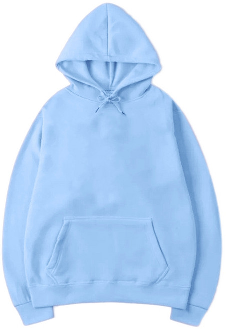 여성을위한 후드가있는 까마귀 청소년 소녀 스웨트 셔츠 셔츠 탑 캐주얼 긴 소매 대형 드로우 스트링 풀오버 포켓, 하늘색, XL