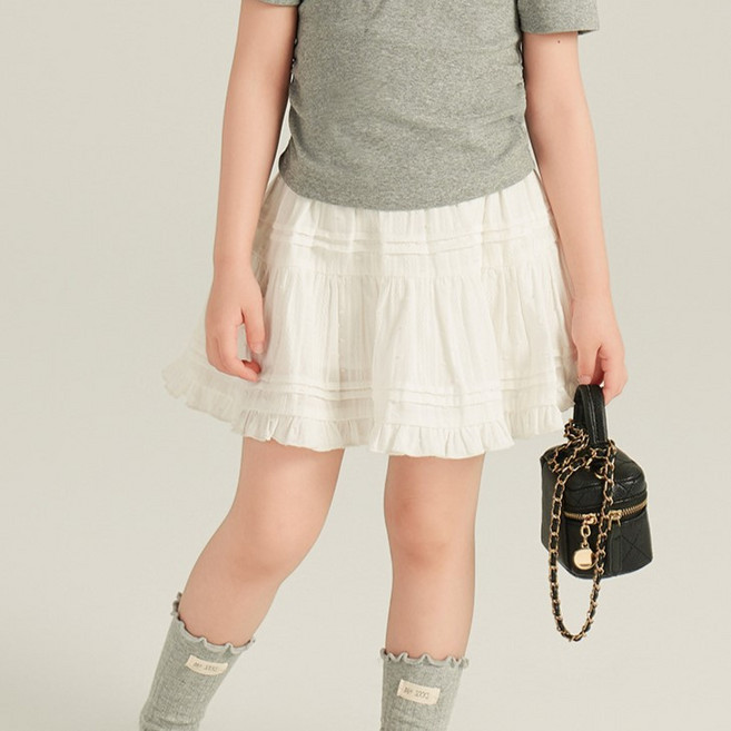 화이트 스커트(속바지 있음) 120-160호