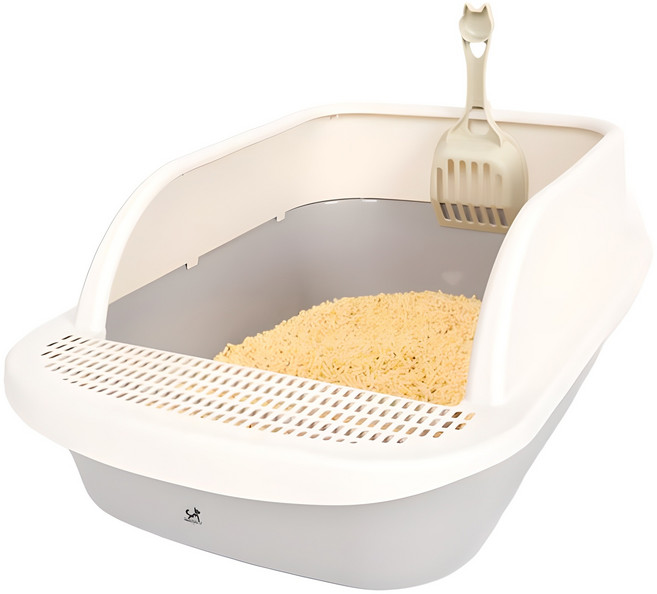 딩동펫 콤비 평판형 고양이 화장실, 그레이, 1개