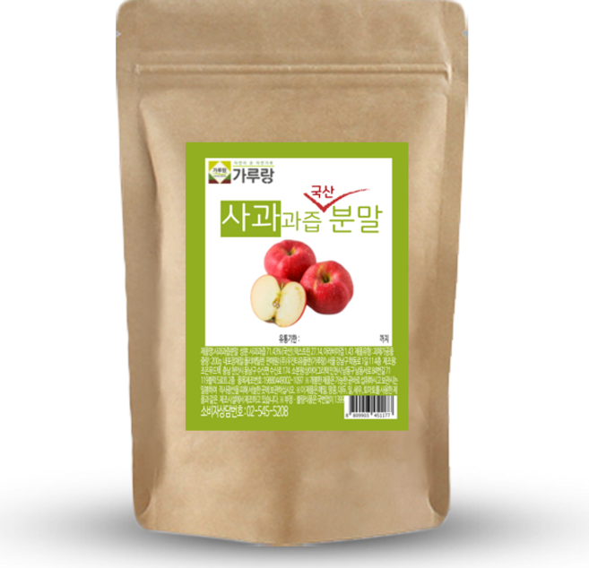 가루랑 국산 사과과즙분말 선식 200g, 1개