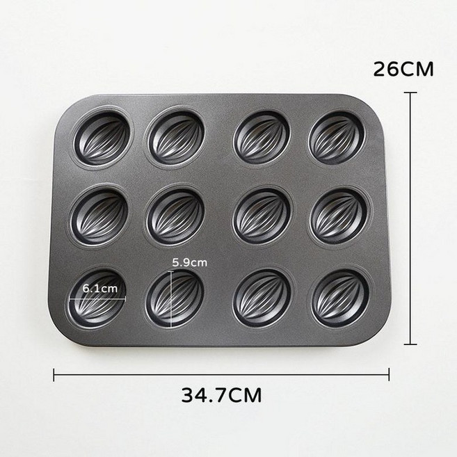 실리콘코팅 하트 마들렌 베이킹 휘낭시에틀, 1개