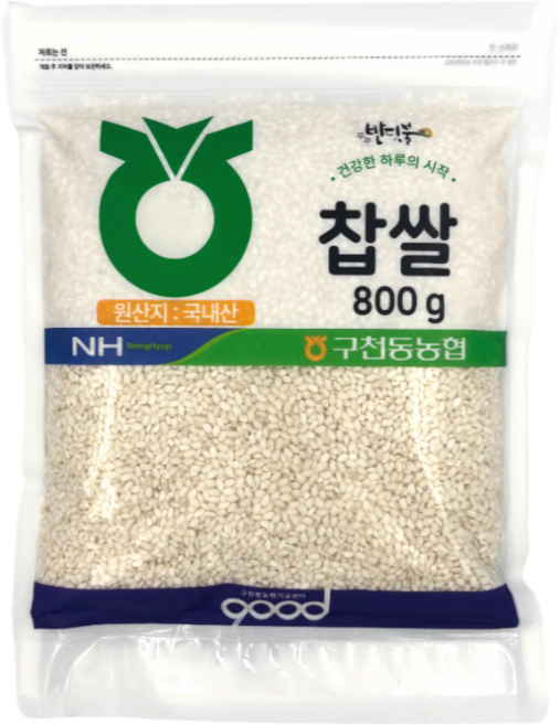 농협 무주 반딧불 국산 찹쌀(동진) 구천동농협, 1개, 800g