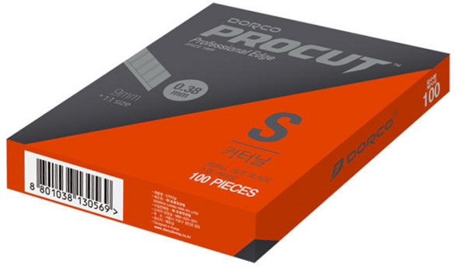 도루코 프로컷 커터 리필 칼날 S 100p, 2개