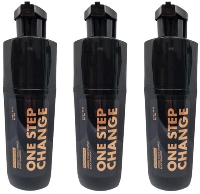 꾸띄르 헤어 컬러 체인지 블랙 염색샴푸 시즌3, 180ml, 3개 - 쿠팡