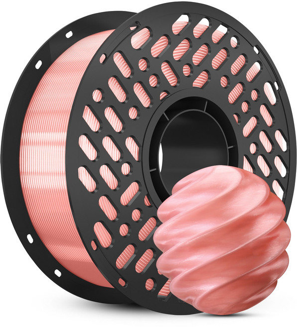 CaiLab PETG 3D 프린터 필라멘트 1.75mm 1kg 고인성 친환경 소재 | 뱀부랩 3D 프린터(P1S P2S A1등) 호환, 반투명 핑크, PETG 1KG