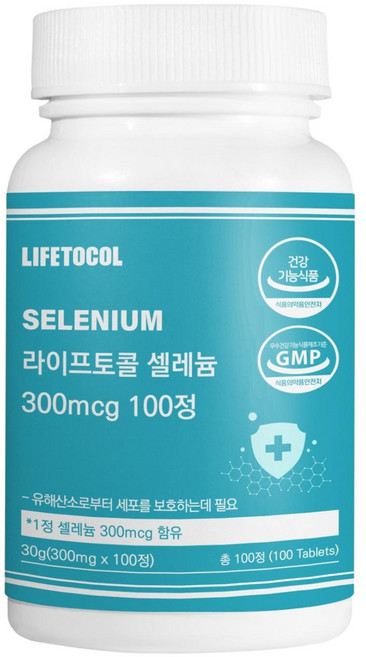 라이프토콜 셀레늄 300mcg, 100정, 1개