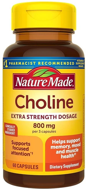 네이처메이드 콜린 800mg 캡슐 60정, 1개 - 쿠팡