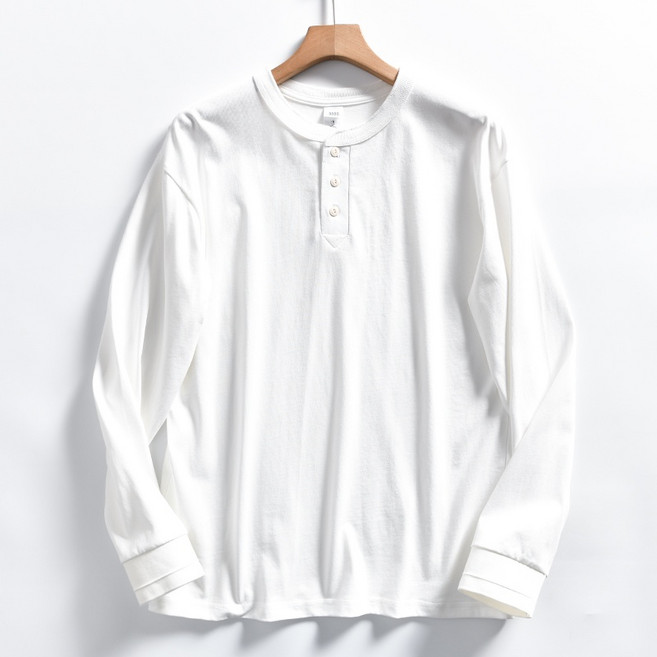 브론슨 워커 헨리넥 SLEEVE SHORT SHIRTS 티셔츠 반팔 HENLEY