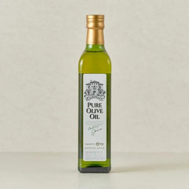 CJ 백설 유러피안 퓨어 올리브유 500ml 1개
