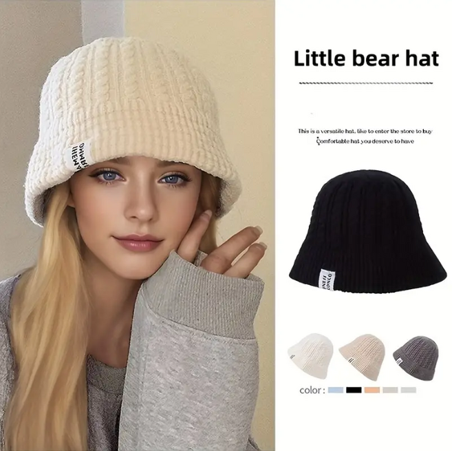 홈엔모어 여성 니트 벙거지 버킷햇 모자 베스트