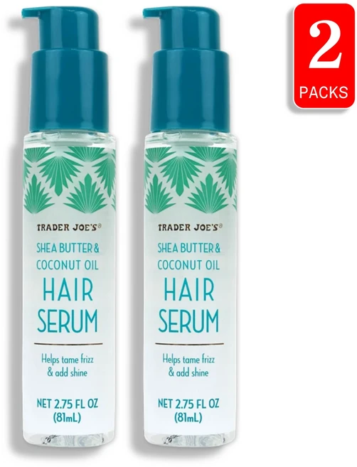 Trader Joe's 트레이더조 헤어 세럼 시어버터 앤 코코넛 오일 81ml, 2개 - 쿠팡