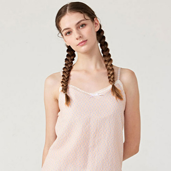 홈란쥬 트라이 여성 브라캡 내장 하나만 끈나시 케미솔 끈런닝