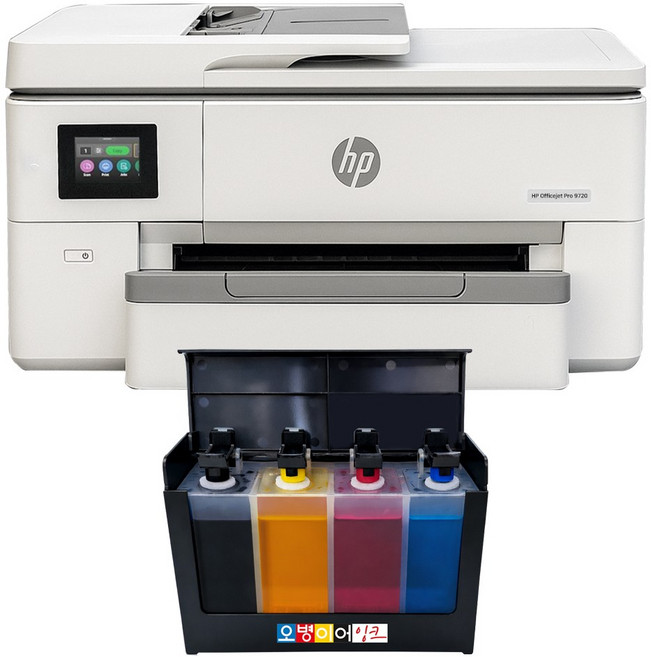 HP9720 A3 사무용 가정용 무한잉크 복합기 HP7720 후속, 클로버 무한잉크(400ml)