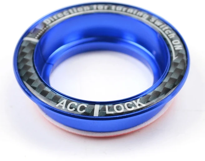 포드 호환 포커스 2 3 퓨전 Mondeo 2013 - 자동차 점화 키 구멍 스위치 링 서클 커버 스티커 장식 액세서리, 01 CHINA, 04 Blue