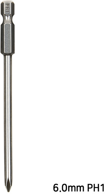 십자 드라이버 비트 1개 3mm 4mm 4.5mm 5mm 6mm PH1 PH2 드릴 자석 전동 드릴 수공구, 십자 드라이버 비트 6.0*PH1