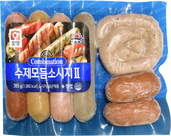 사조오양 수제모듬소시지 385g 모듬 소세지, 20개