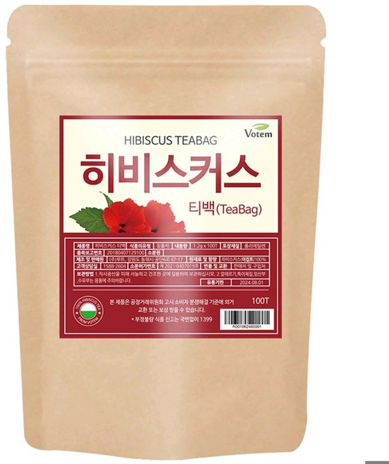 보탬 히비스커스 삼각 티백차, 1.2g, 100개입, 6개