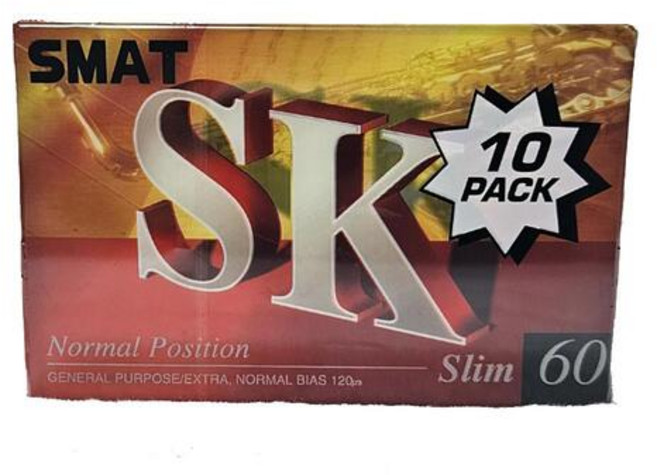 공테이프 카세트 오디오 스매트 SK 60분 10개입