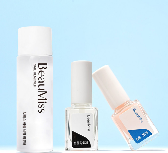 [3종세트] 보미스 네일 파워 손톱 영양제+손톱 강화제+네일 리무버, 2개, 12ml