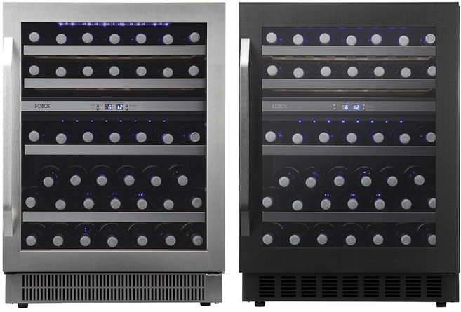보보스 하부장 와인셀러 JG-45B 빌트인겸용 최대 44병, 우측 열림 (좌힌지), 블랙