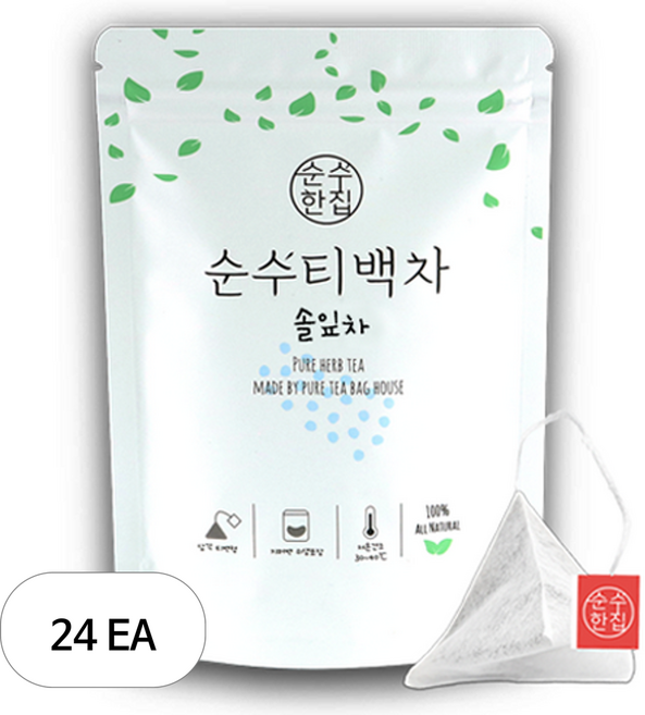 순수한집 솔잎차 티백, 24개, 10개입, 1g