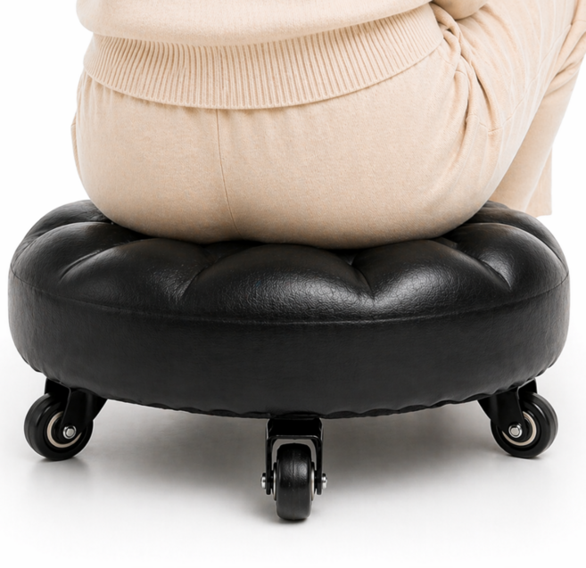 쪼그림방지 좌식 앉은뱅이 의자, 블랙, 1개