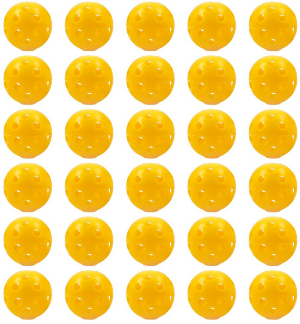 실내 골프 연습볼 연습용 골프공, 30개, PL 연습볼 옐로우