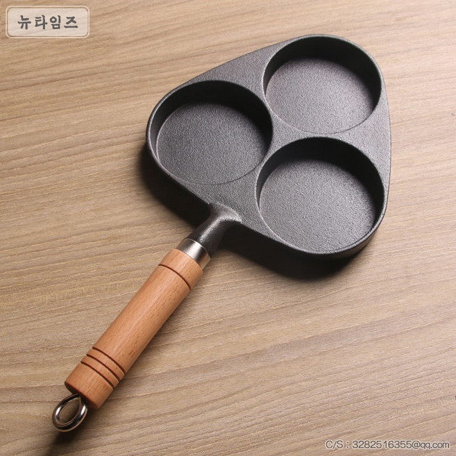 식당 팬케이크 주물팬 무쎄 에그팬 3구, 삼공단솥, 1개