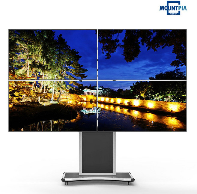 마운트피아 MPS-44 멀티 듀얼형 4단 이동식티비거치대 32-65인치, MP-44(42~65인치), 1개