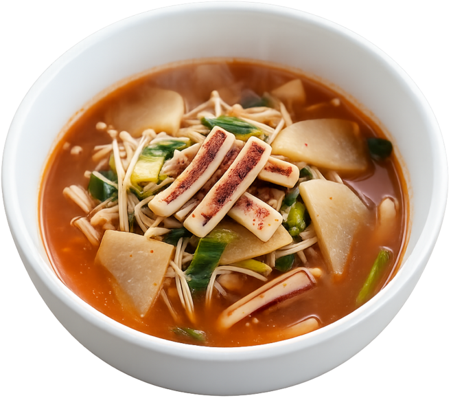 진짜 오징어 건더기 듬뿍 들어간 [시원한 오징어 무국], 1.1kg, 1개