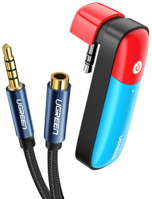 유그린 블루투스 5.0 aptX LL 오디오 송신기 트랜스미터 + AUX 연장케이블, 혼합색상, CM324(트랜스미터)