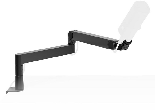 Elgato Wave Mic Arm Pro 화이트 - 360° 회전 가능한 로우 프로파일 가스 스프링 마이크 암 마이크/Shure SM7B/HyperX 쿼드캐스트/로드/블루, Black